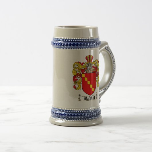 Marshall-Wappen Stein/Marshall-Wappen Stein Bierglas (VorderseiteRechts)