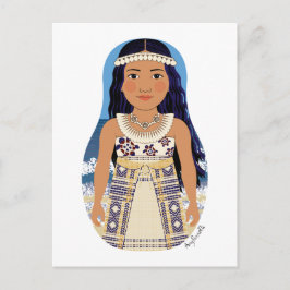 Marshallese Matryoshka Postcard Postkarte