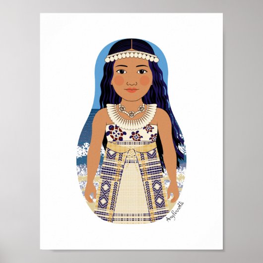 Marshallese Matryoshka Poster (Vorne)