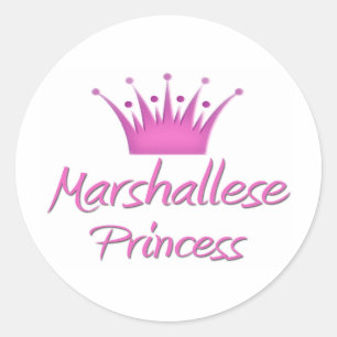 Marshallese Prinzessin Runder Aufkleber