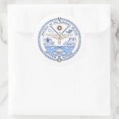 Marshalleses Siegel, die Marshallinseln Runder Aufkleber (Tasche)