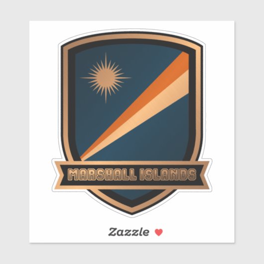 Marshallinseln Aufkleber (Blatt)