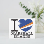 Marshallinseln Liebe v2 Postkarte (Stehend Vorderseite)