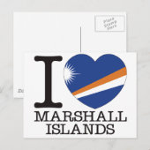 Marshallinseln Liebe v2 Postkarte (Vorne/Hinten)