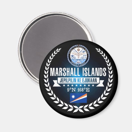 Marshallinseln Magnet (Vorderseite/Rückseite)