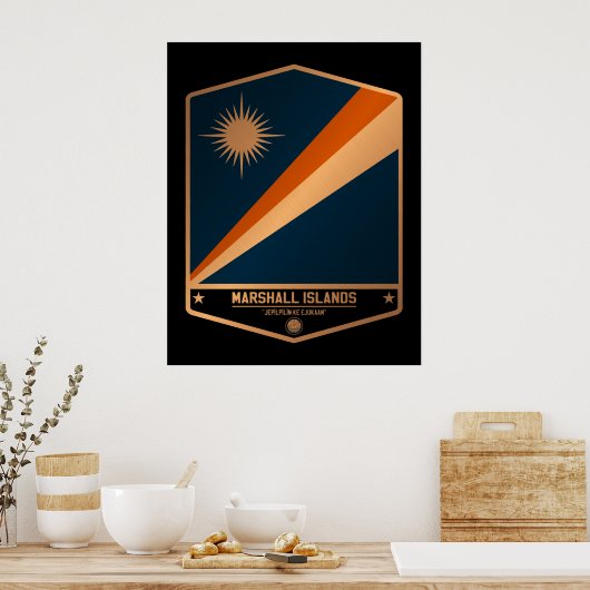 Marshallinseln Poster (Küche)