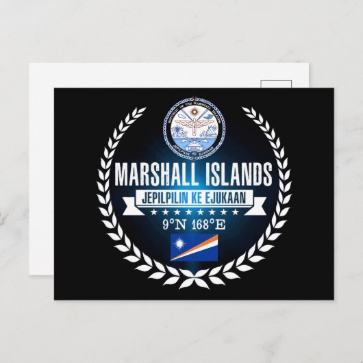 Marshallinseln Postkarte (Vorne/Hinten)