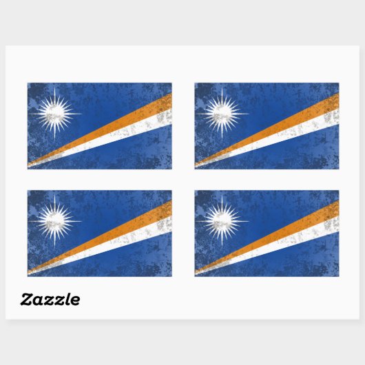 Marshallinseln Rechteckiger Aufkleber (Blatt)