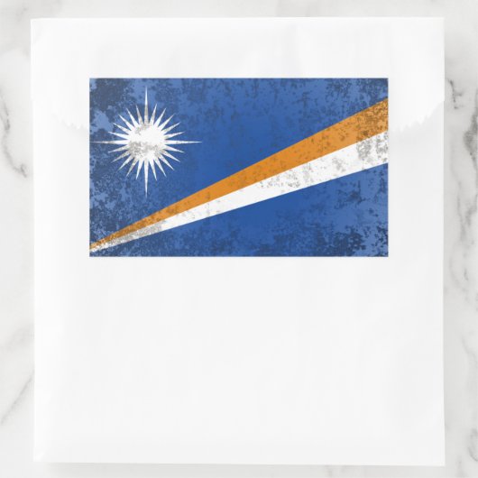 Marshallinseln Rechteckiger Aufkleber (Tasche)