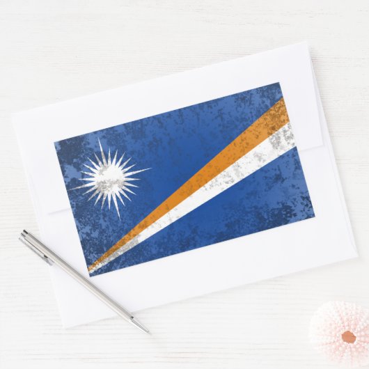 Marshallinseln Rechteckiger Aufkleber (Umschlag)