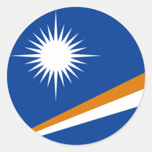 Marshallinseln Runder Aufkleber