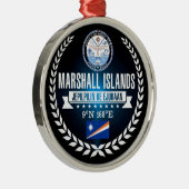 Marshallinseln Silbernes Ornament (Rechts)