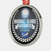 Marshallinseln Silbernes Ornament (Links)