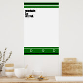 Marshalls Bar mitzvah-Brauch Poster (Küche)