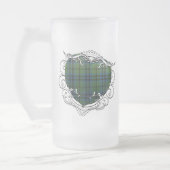 Marshalltartan-Herz Mattglas Bierglas (Links)
