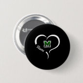 Marshfield Rams Logo Halbherz Slogan Hs Button (Vorne & Hinten)