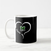 Marshfield Rams Logo Halbherz Slogan Hs Kaffeetasse (Links)