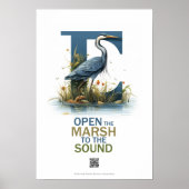 Marshian Heron Open the Sound Poster QR (Vorne)