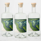 Marshland Elegance Alkoholflaschenetikett (Flaschen)