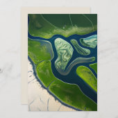 Marshland Elegance Feiertagskarte (Vorne/Hinten)