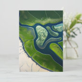 Marshland Elegance Feiertagskarte (Stehend Vorderseite)