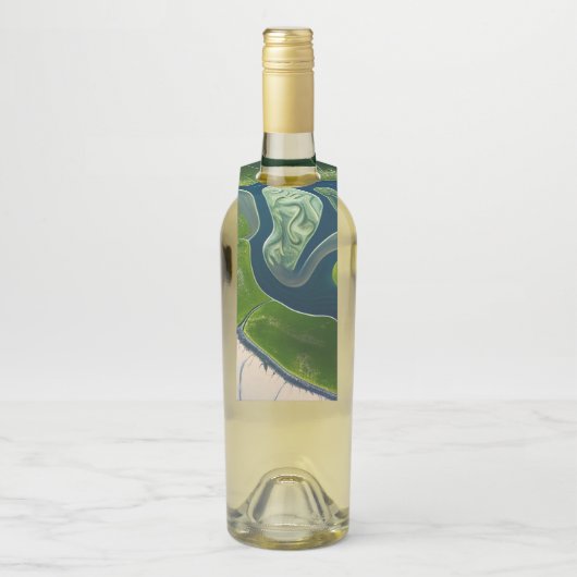 Marshland Elegance Flaschenanhänger (Auf Flasche)