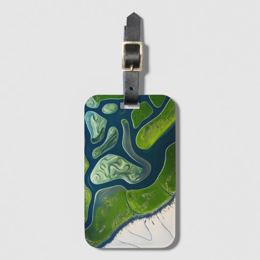 Marshland Elegance Gepäckanhänger (Vorderseite Vertikal)