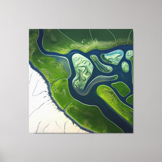 Marshland Elegance Leinwanddruck (Vorderseite)