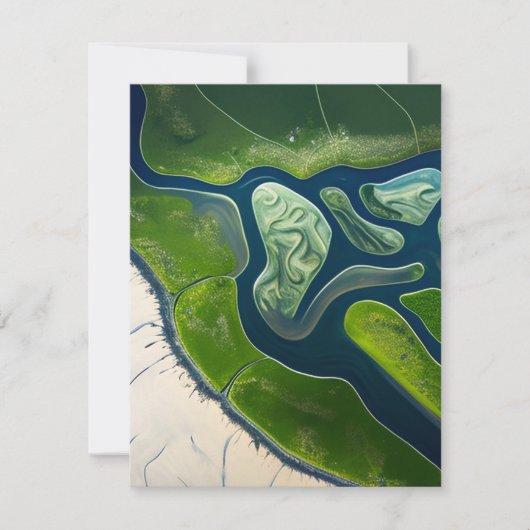 Marshland Elegance Mitteilungskarte (Vorderseite)