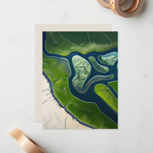 Marshland Elegance Mitteilungskarte (Vorderseite/Rückseite Beispiel)