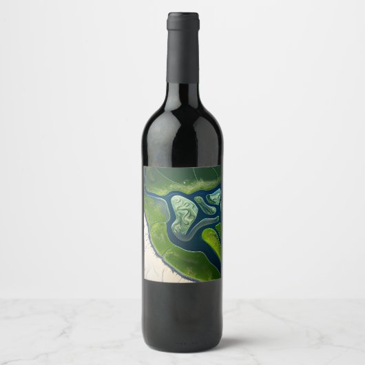 Marshland Elegance Weinetikett (Vorderseite)