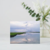 Marshland Sunset Postcard Postkarte (Stehend Vorderseite)