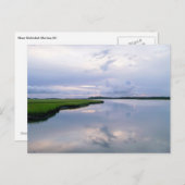 Marshland Sunset Postcard Postkarte (Vorne/Hinten)