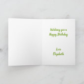 Marshmallow auf geklappter Geburtstagskarte Karte (Innenseite)