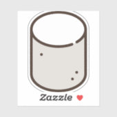 Marshmallow Aufkleber (Blatt)