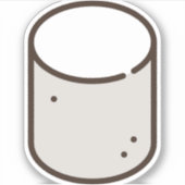 Marshmallow Aufkleber (Vorderseite)