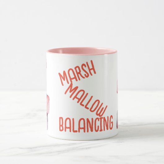 Marshmallow Balancing Candy Pun Tasse (Zentrum)