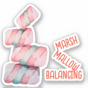 Marshmallow Balancing Pucker Aufkleber
