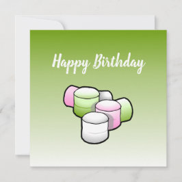 Marshmallow Birthday Card Karte