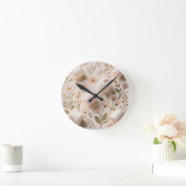Marshmallow-Blumen-Pastell-Muster Runde Wanduhr (Zuhause)