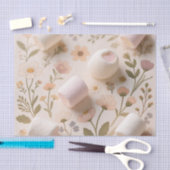 Marshmallow-Blumen-Pastell-Muster Seidenpapier (Handwerk)