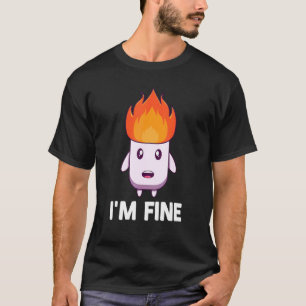 Marshmallow Campfire Roasting Schokolade Mehr Camp T-Shirt