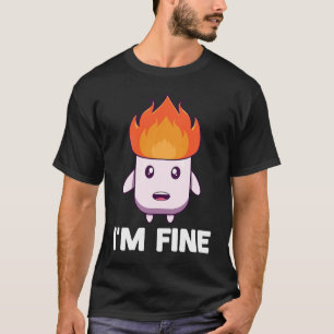Marshmallow Campfire Roasting Schokolade Mehr Camp T-Shirt