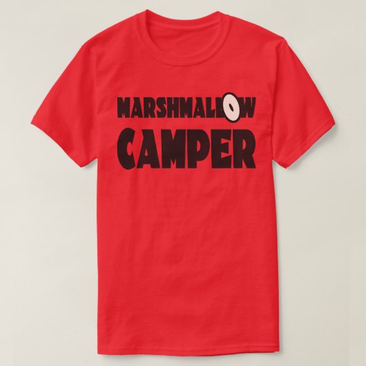 Marshmallow Camping 1 T-Shirt (Design vorne)