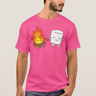 Marshmallow Camping Campfire Niedlich Marshmallow T-Shirt