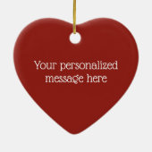 Marshmallow Couple in Tasse von heißem Kakao Weihn Keramik Ornament (Hinten)