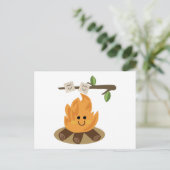 Marshmallow Fire Postkarte (Stehend Vorderseite)