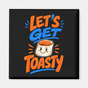 Marshmallow geröstet Lagerfeuer S'mores Magnet