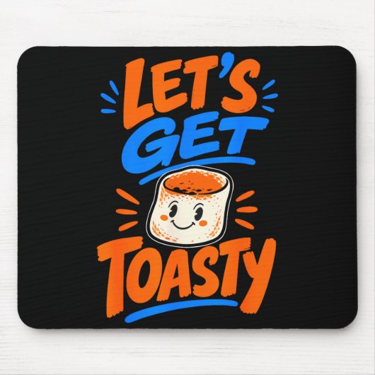 Marshmallow geröstet Lagerfeuer S'mores Mousepad (Vorne)