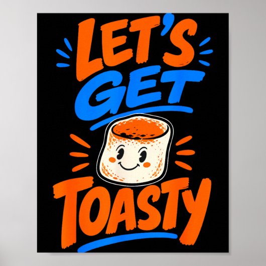 Marshmallow geröstet Lagerfeuer S'mores Poster (Vorne)